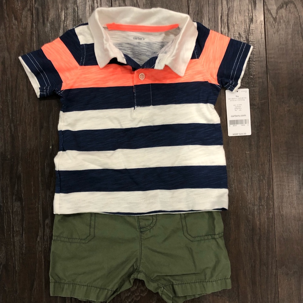 Carter’s 2 - piece polo & short set